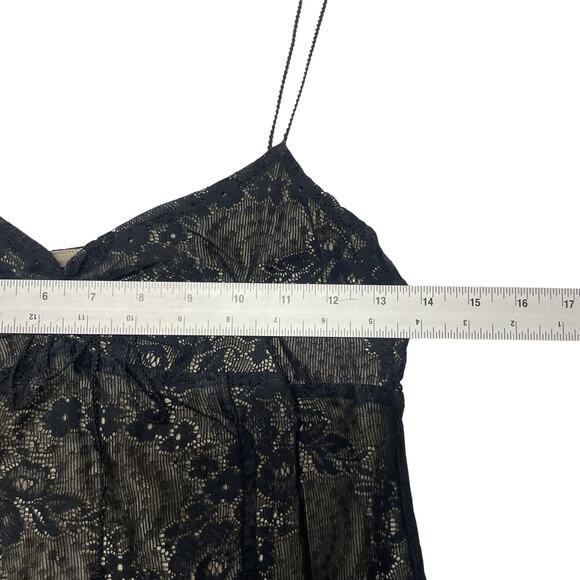 Vintage Express Lace Slip Dress Size 3/4 Black Bodycon 90s Y2K - Picture 3 of 4
